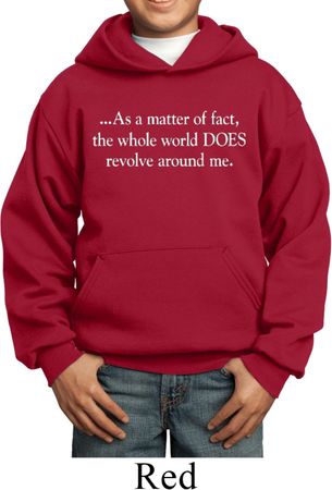 World Revolves around Me Kids Hoodie
