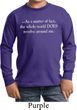 World Revolves Around Me Kids Long Sleeve Shirt