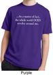 World Revolves Around Me Kids Moisture Wicking Shirt