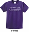 World Revolves Around Me Kids Shirt