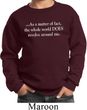 World Revolves Around Me Kids Sweatshirt