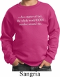 World Revolves Around Me Kids Sweatshirt