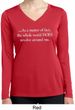 World Revolves Around Me Ladies Dry Wicking Long Sleeve Shirt