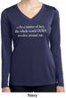 World Revolves Around Me Ladies Dry Wicking Long Sleeve Shirt