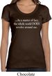 World Revolves Around Me Ladies Scoop Neck Shirt