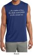 World Revolves Around Me Mens Sleeveless Moisture Wicking Shirt
