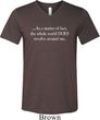 World Revolves Around Me Mens Tri Blend V-neck Shirt
