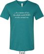 World Revolves Around Me Mens Tri Blend V-neck Shirt