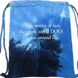 World Revolves Around Me Tie Dye Bag