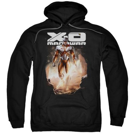 X-O Manowar Hoodie Lightning Sword Black Sweatshirt Hoody
