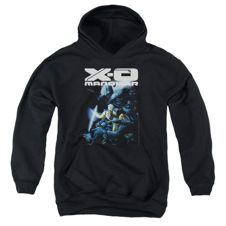 X-O Manowar Kids Hoodie By The Sword Black Youth Hoody