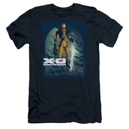 X-O Manowar Slim Fit Shirt Decapitated Navy T-Shirt