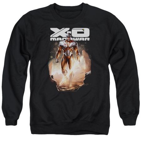 X-O Manowar Sweatshirt Lightning Sword Adult Black Sweat Shirt