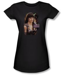 Xena: Warrior Princess Junior Shirt Black Tee T-Shirt