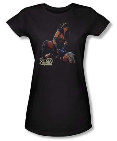 Xena: Warrior Princess Junior Shirt In Control Black Tee T-Shirt