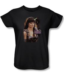 Xena: Warrior Princess Ladies Shirt Black Tee T-Shirt