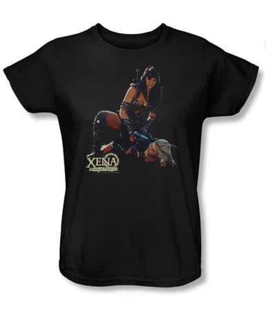 Xena: Warrior Princess Ladies Shirt In Control Black Tee T-Shirt