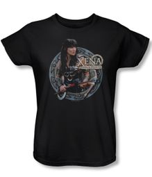 Xena: Warrior Princess Ladies Shirt The Warrior Black Tee T-Shirt