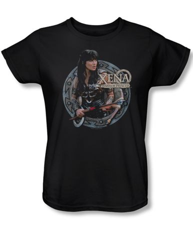 Xena: Warrior Princess Ladies Shirt The Warrior Black Tee T-Shirt