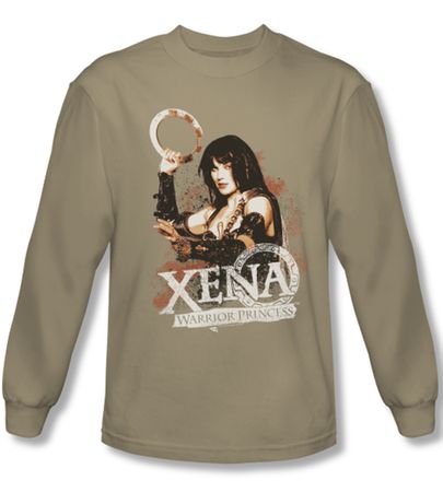 Xena: Warrior Princess Shirt Princess Posing Sand Long Sleeve Tee T-Shirt