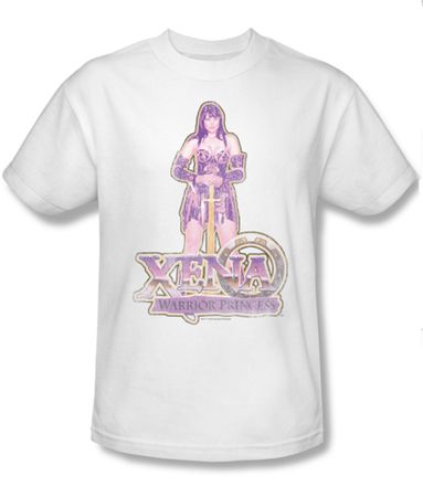 Xena: Warrior Princess Shirt Stand Adult White Tee T-Shirt