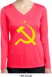 Yellow Hammer and Sickle Ladies Dry Wicking Long Sleeve Shirt