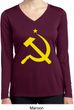 Yellow Hammer and Sickle Ladies Dry Wicking Long Sleeve Shirt