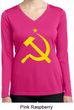 Yellow Hammer and Sickle Ladies Dry Wicking Long Sleeve Shirt