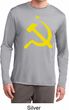 Yellow Hammer and Sickle Mens Dry Wicking Long Sleeve Shirt