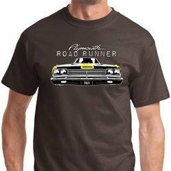 Yellow Plymouth Roadrunner Mens Dodge Shirts