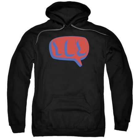 Yes Hoodie Word Bubble Black Sweatshirt Hoody