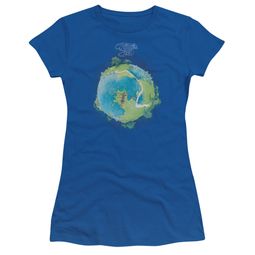 Yes Shirt Juniors Fragile Cover Royal T-Shirt