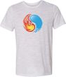 Yin Yang Fire and Water Burnout Yoga Shirt