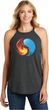 Yin Yang Fire and Water Ladies Tri Blend Rocker Yoga Tank Top