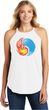Yin Yang Fire and Water Ladies Tri Blend Rocker Yoga Tank Top