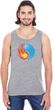 Yin Yang Fire and Water Tri Blend Mens Yoga Tank Top