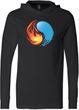 Yin Yang Fire and Water Yoga Lightweight Hoodie