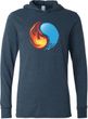 Yin Yang Fire and Water Yoga Lightweight Hoodie
