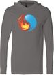 Yin Yang Fire and Water Yoga Lightweight Hoodie