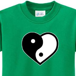 Yin Yang Heart Kids Yoga Shirts