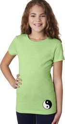 Yin Yang Patch Bottom Print Kids Yoga Shirts