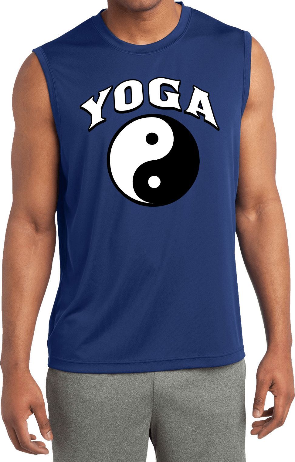 Yin Yang Yoga Arch Dry Wicking Sleeveless Shirt - Yin Yang Yoga Arch ...