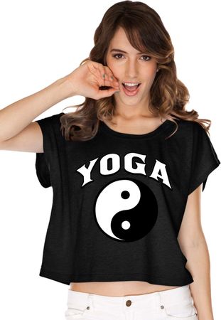 Yin Yang Yoga Arch Ladies Boxy Tee
