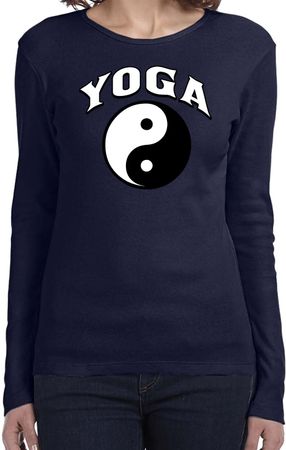 Yin Yang Yoga Arch Ladies Long Sleeve Shirt