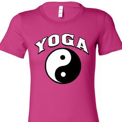 Yin Yang Yoga Arch Ladies Longer Length Shirt Yin Yang Yoga Arch Ladies Longer Length Shirt