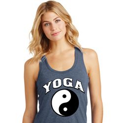 Yin Yang Yoga Arch Ladies Racerback Tank Top Yin Yang Yoga Arch Ladies Racerback Tank Top