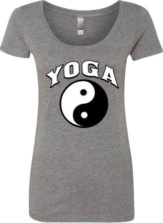 Yin Yang Yoga Arch Ladies Scoop Neck