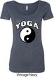 Yin Yang Yoga Arch Ladies Scoop Neck