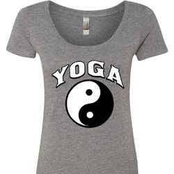 Yin Yang Yoga Arch Ladies Scoop Neck Yin Yang Yoga Arch Ladies Scoop Neck