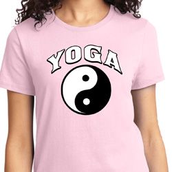 Yin Yang Yoga Arch Ladies T-shirt Yin Yang Yoga Arch Ladies T-shirt